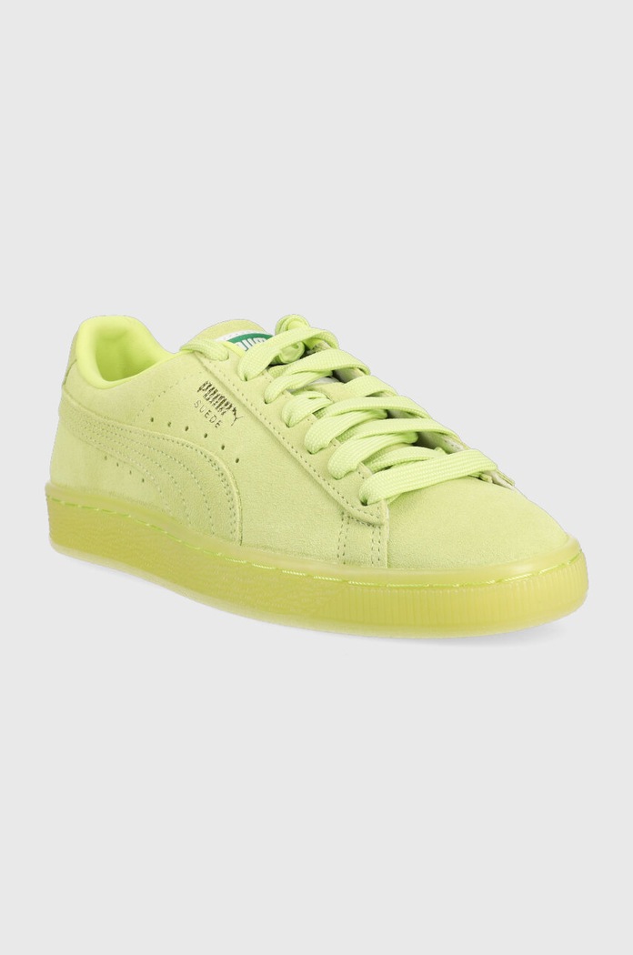 Puma sneakersy zamszowe Suede Classic XXI 374915 zielony SS24