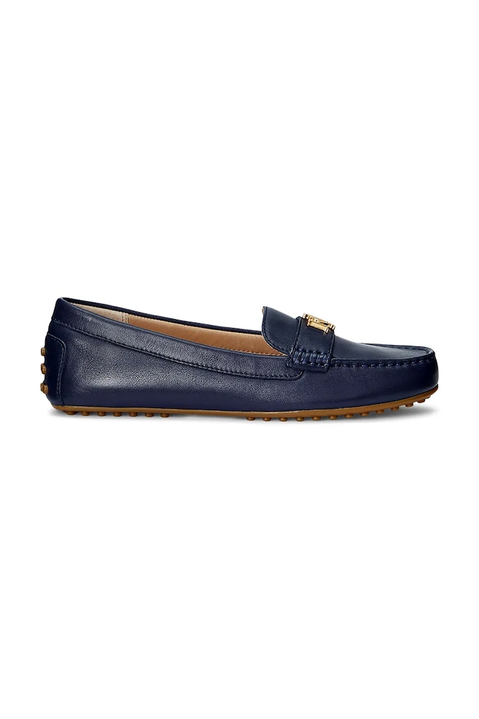 Lauren Ralph Lauren mocasini de piele Barnsbury piele bleumarin 802852847007.410