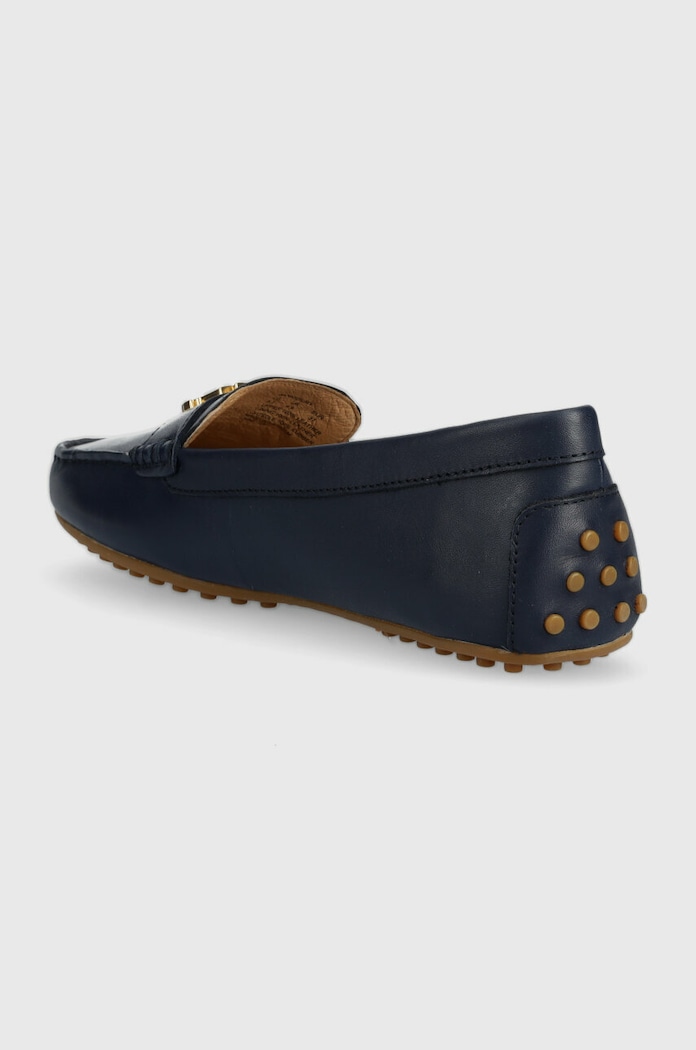 Încălțăminte Lauren Ralph Lauren mocasini de piele Barnsbury 802852847007.410 bleumarin