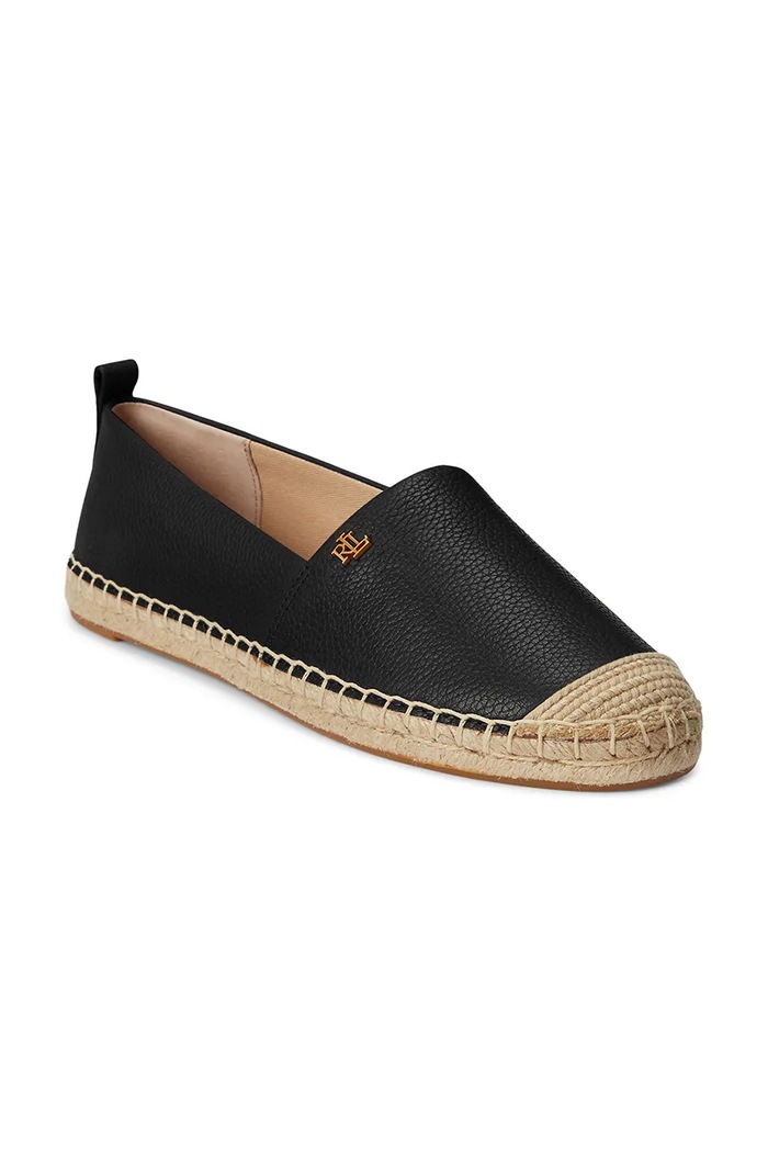 Δερμάτινες εσπαντρίγιες Lauren Ralph Lauren Cameryn IV Cameryn IV 802905304001.001 μαύρο SS25