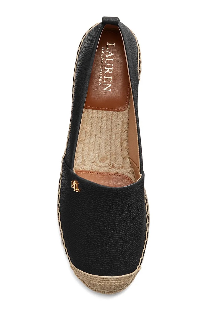 Παπούτσια Δερμάτινες εσπαντρίγιες Lauren Ralph Lauren Cameryn IV Cameryn IV 802905304001.001 μαύρο