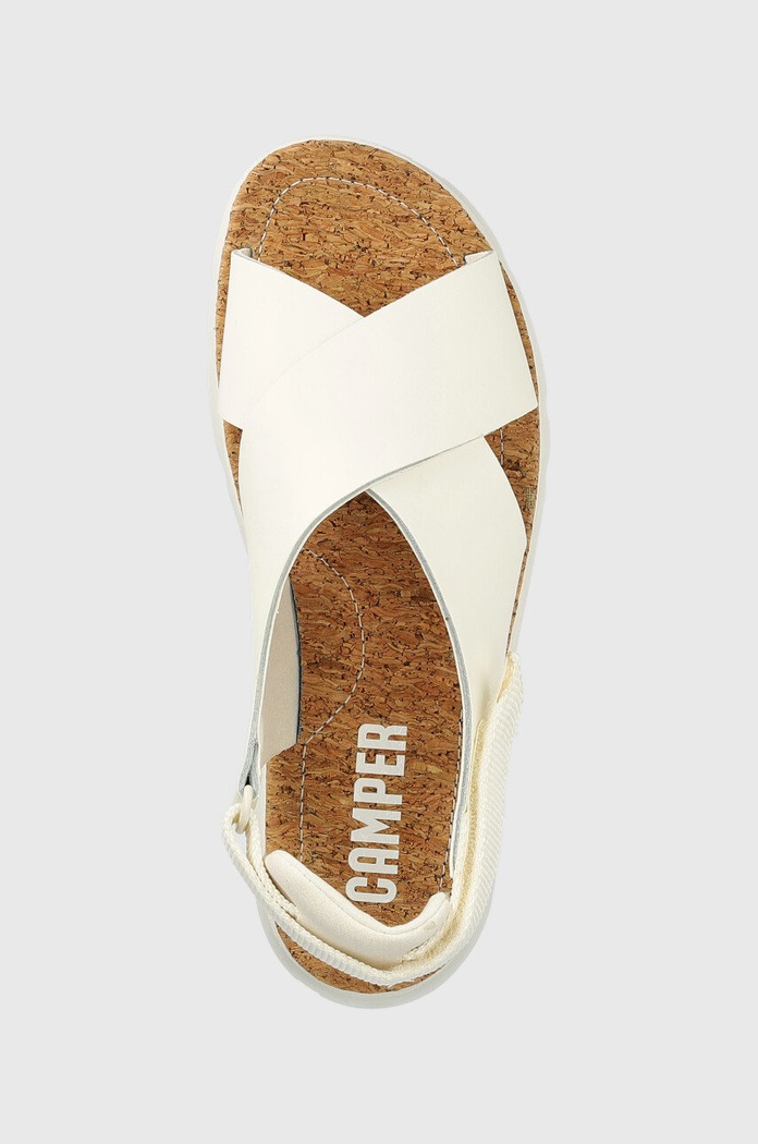 Usnjeni sandali Camper Oruga Sandal bela K200157.046