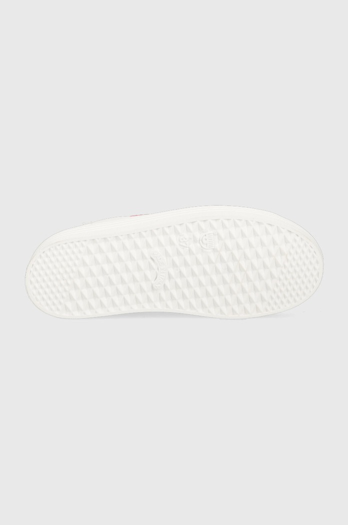 Kožené tenisky Chiara Ferragni Tennis Low CF3121.072 bílá