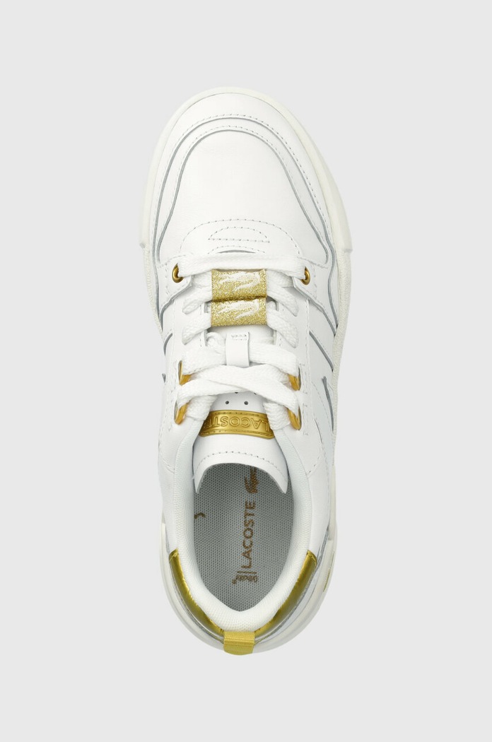 Kožené tenisky Lacoste L002 biela 45CFA0032