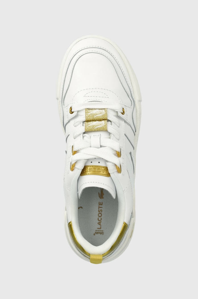 Kožené tenisky Lacoste L002 biela 45CFA0032