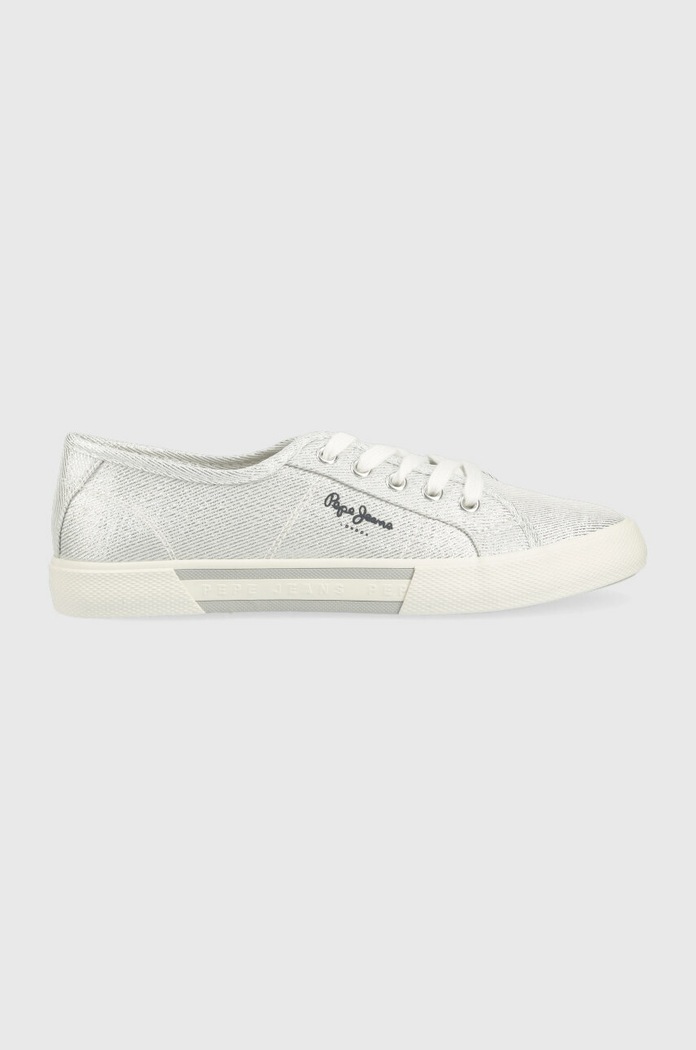 Pepe Jeans sportcipő BRADY lapos ezüst PLS31439