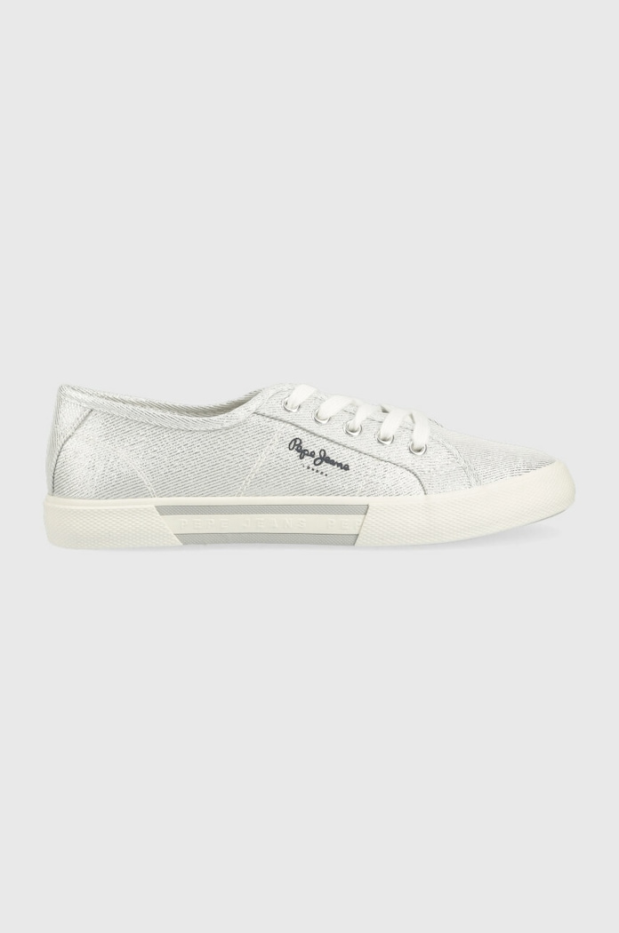 Pepe Jeans sportcipő BRADY lapos ezüst PLS31439