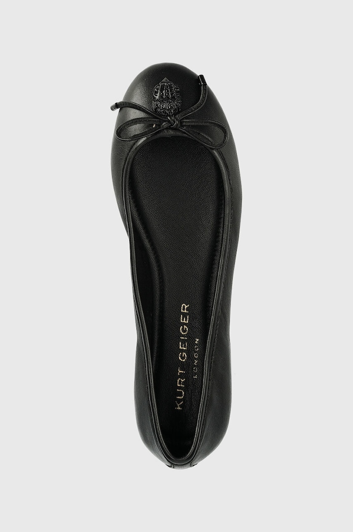 Kožené baleríny Kurt Geiger London Eagle Ballerina černá 9790600109.BLACK