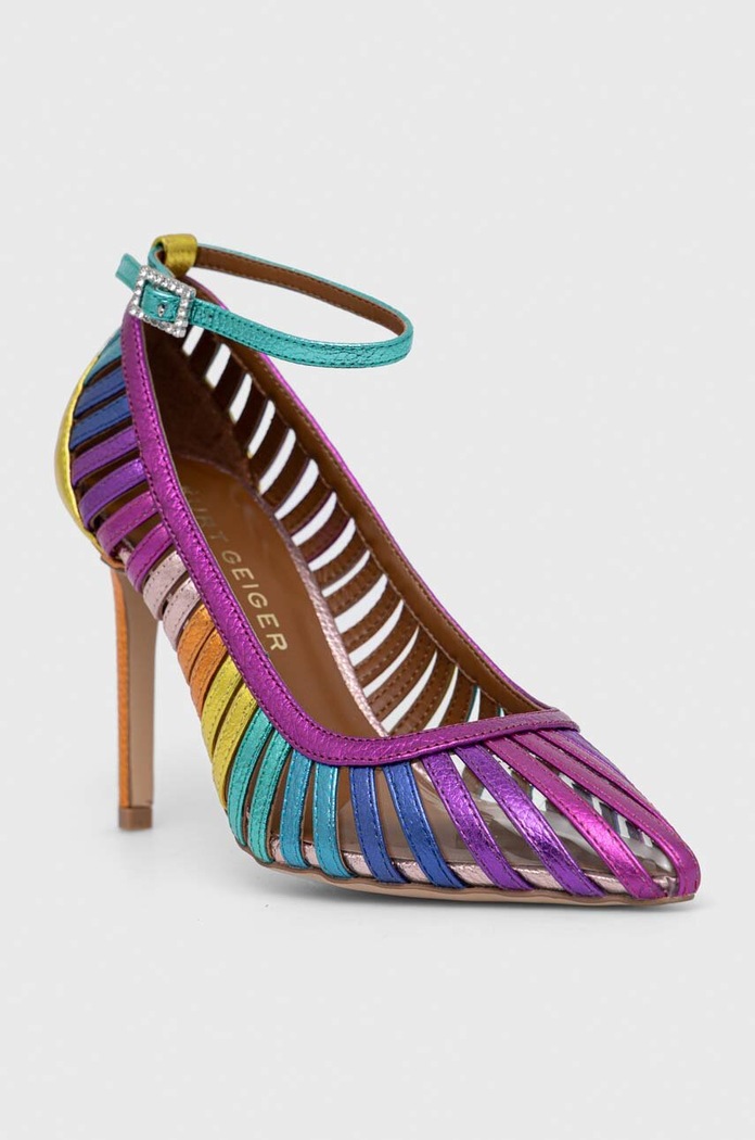 Usnjene visoke pete Kurt Geiger London Pierra Court 9798169109.MULT pisana SS23