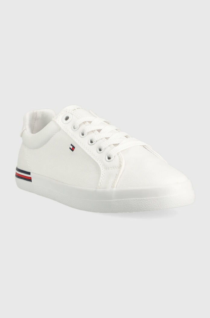 Tenisky Tommy Hilfiger ESSENTIAL STRIPES SNEAKER FW0FW06954 bílá SS23