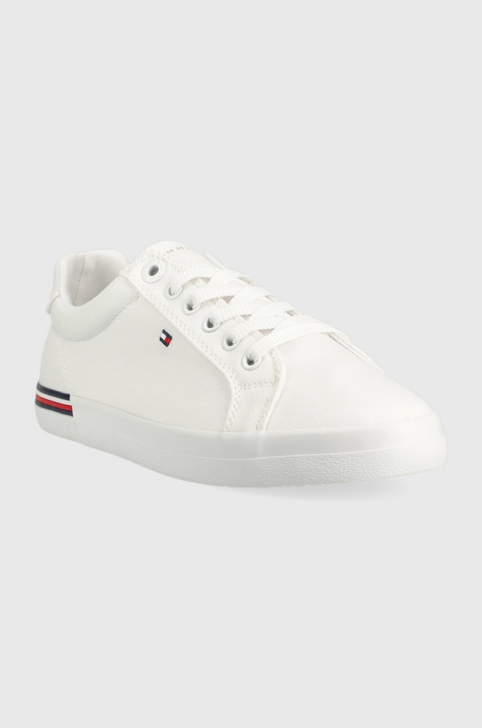 Tenisky Tommy Hilfiger ESSENTIAL STRIPES SNEAKER FW0FW06954 bílá SS23