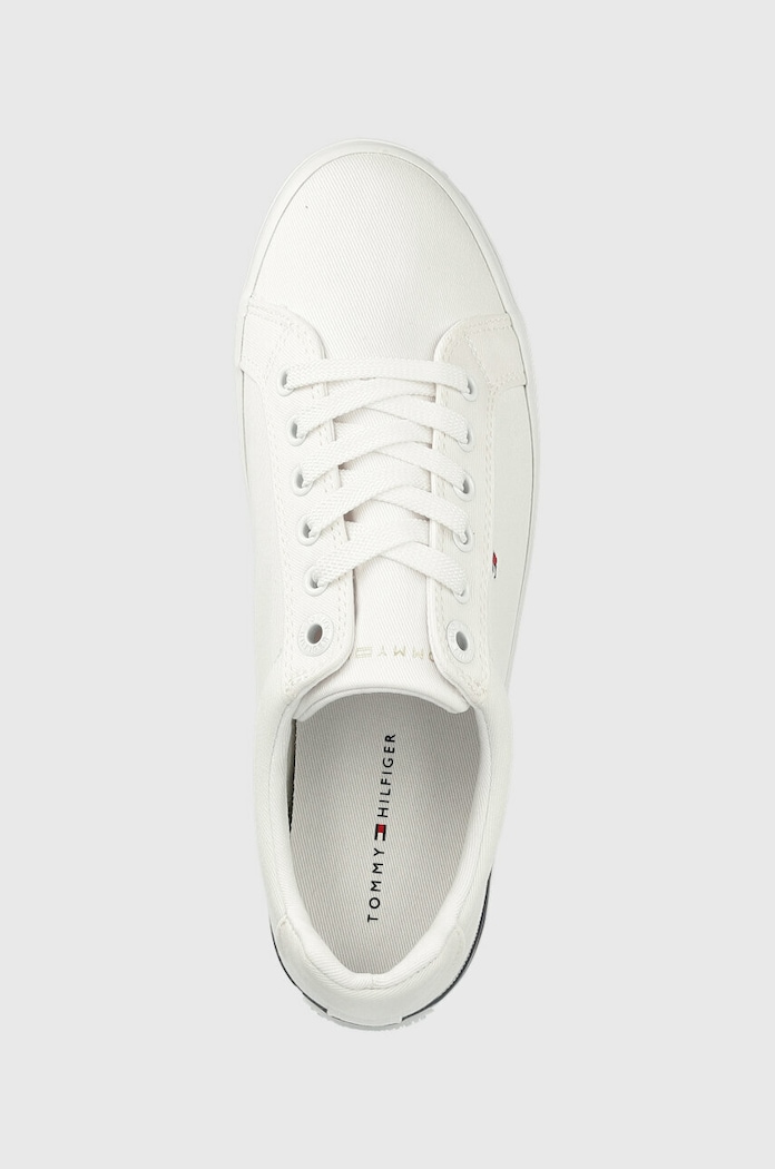 Tenisky Tommy Hilfiger ESSENTIAL STRIPES SNEAKER bílá FW0FW06954