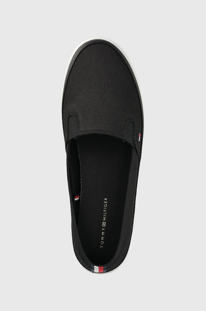 Tommy Hilfiger tenisówki ESSENTIAL KESHA SLIP-ON czarny FW0FW07121