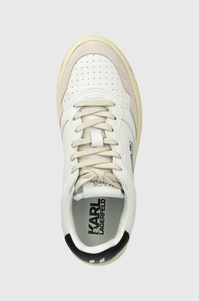 Kožené tenisky Karl Lagerfeld KREW KL biela KL63020.011