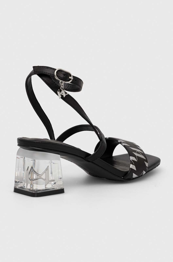 Obuwie Karl Lagerfeld sandały skórzane ICE BLOK KL33610.000 czarny