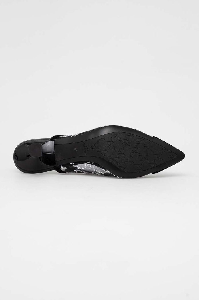 Karl Lagerfeld pantofi cu toc PANACHE negru KL30817D.G0S