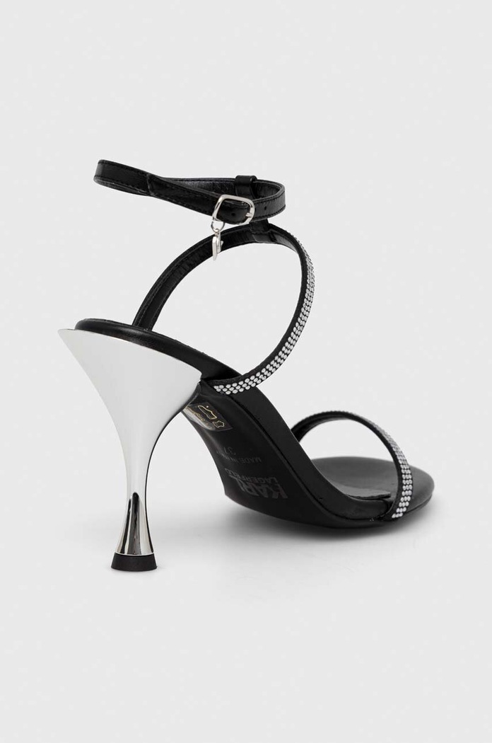 Cipők Karl Lagerfeld bőr szandál PANACHE HI KL30829.S00 fekete