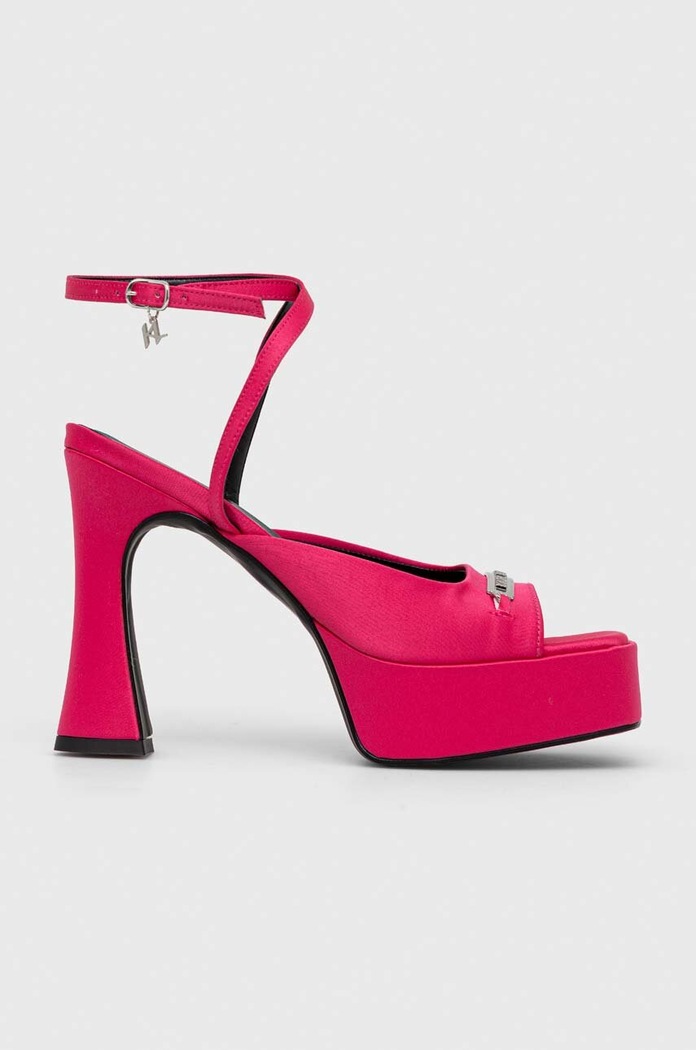 Karl Lagerfeld sandały LAZULA słupek różowy KL33905.SFP