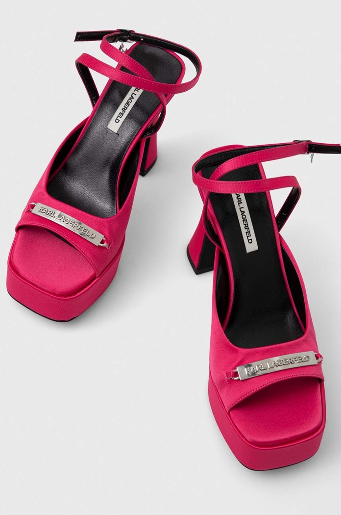 Obuwie Karl Lagerfeld sandały LAZULA KL33905.SFP różowy