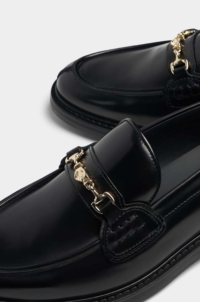 Obuwie Filling Pieces mokasyny skórzane Loafer Polido 44233191847 czarny
