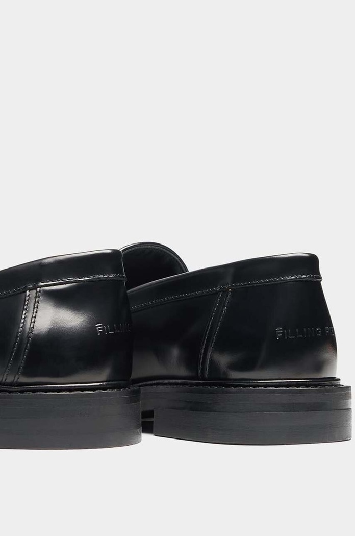Filling Pieces mokasyny skórzane Loafer Polido czarny 44233191847