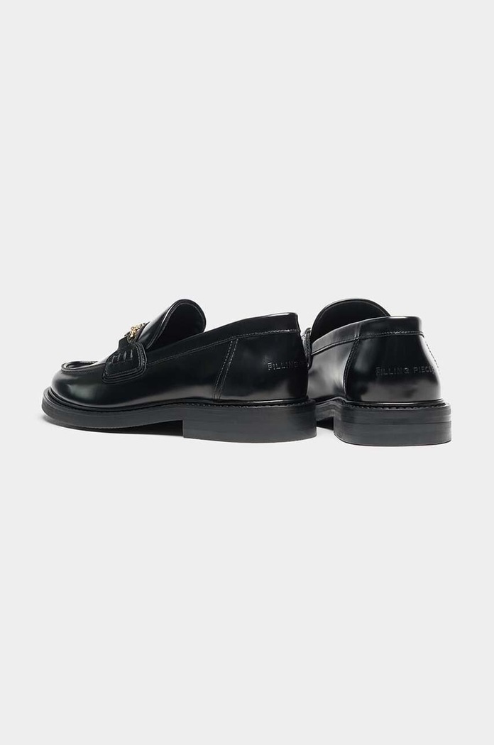 Filling Pieces mokasyny skórzane Loafer Polido 44233191847 czarny