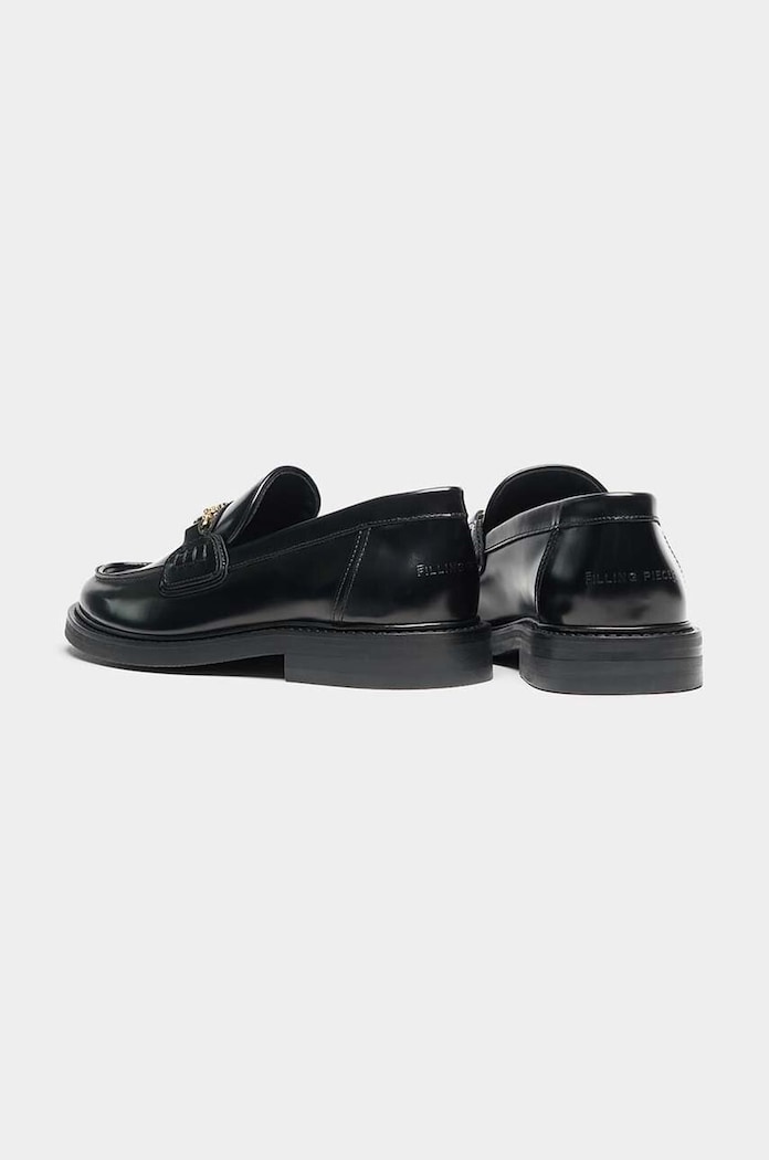 Filling Pieces mokasyny skórzane Loafer Polido 44233191847 czarny