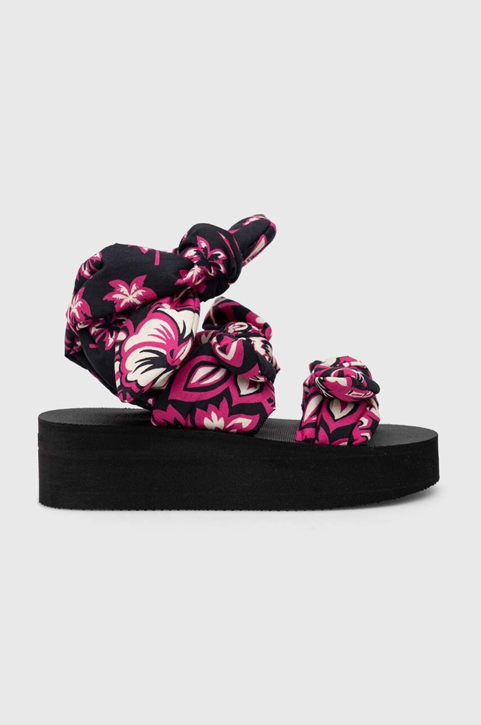 Sandále Red Valentino platforma fialová 2Q0S0H03JTP.EZ0