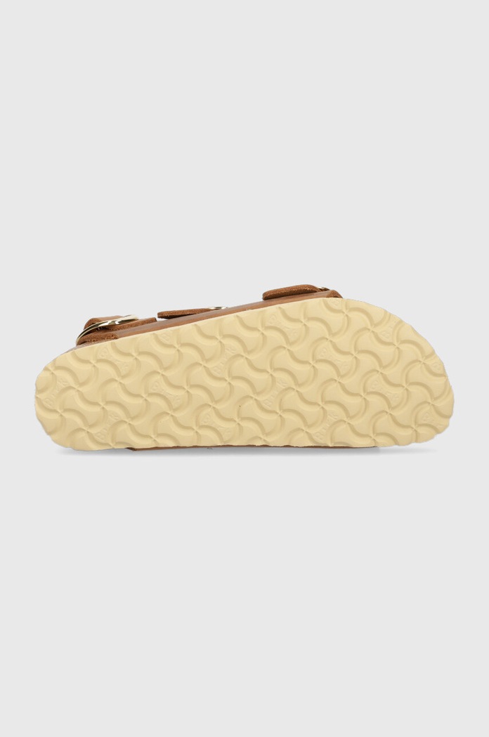 Kožené sandály Birkenstock Milano Big Buckle 1024067 hnědá
