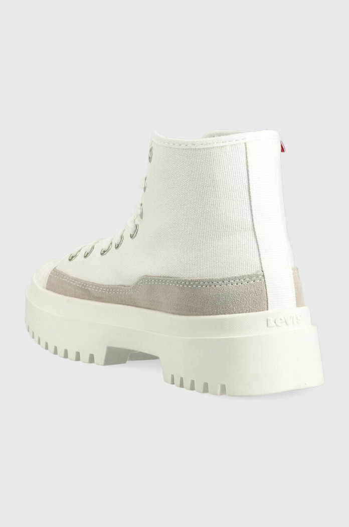 Обувки Levi's Високи кецове Levi's Patton S D7032.0005 бял