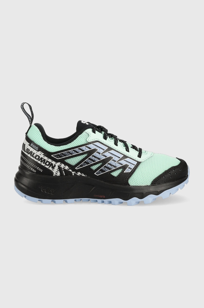 Salomon pantofi Wander piele verde L47153500