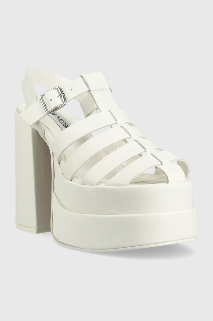 Steve Madden sandale de piele Carlita SM11002385.107 alb SS23