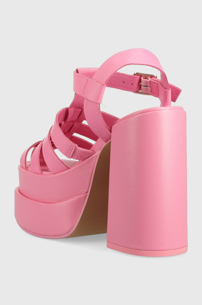 Boty Kožené sandály Steve Madden Carlita SM11002385.697 růžová