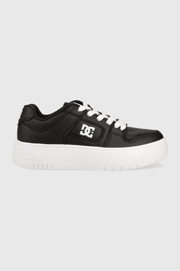 Kožené sneakers boty DC Manteca přírodní kůže černá ADJS100156