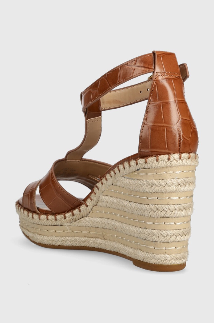 Παπούτσια Δερμάτινα πέδιλα Lauren Ralph Lauren Hale II 802901589008.HONEY καφέ