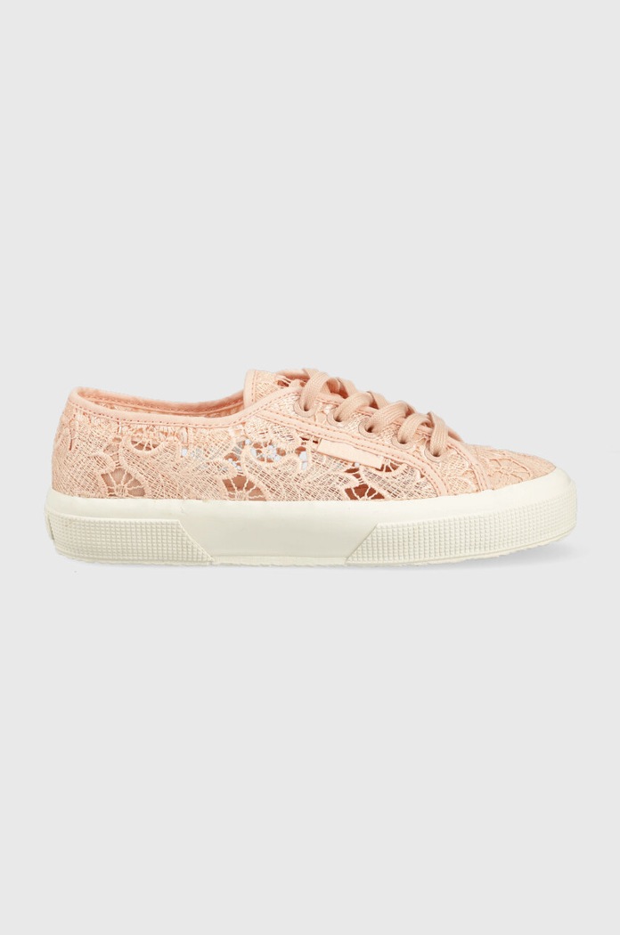 Tenisky Superga 2750 MACRAME plochá růžová S81219W