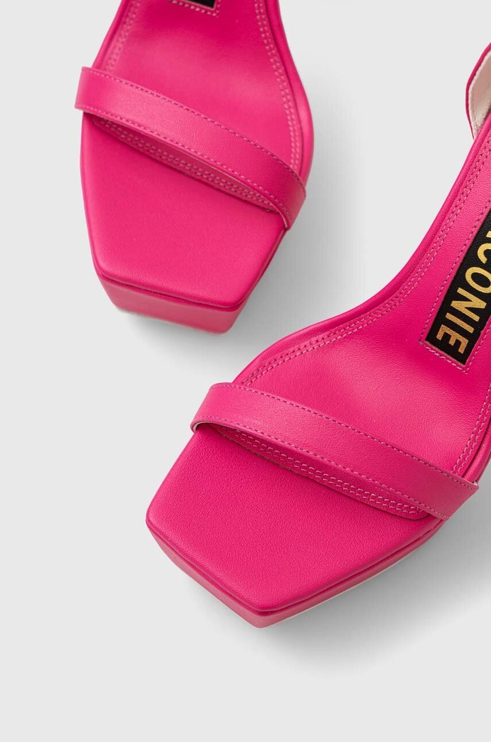 Δερμάτινα πέδιλα Kat Maconie Missy ροζ MISSY.FUSCHIA