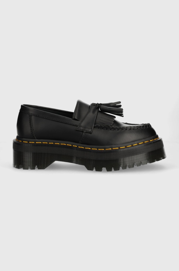 Шкіряні мокасини Dr. Martens Adrian Quad платформа чорний DM27989001