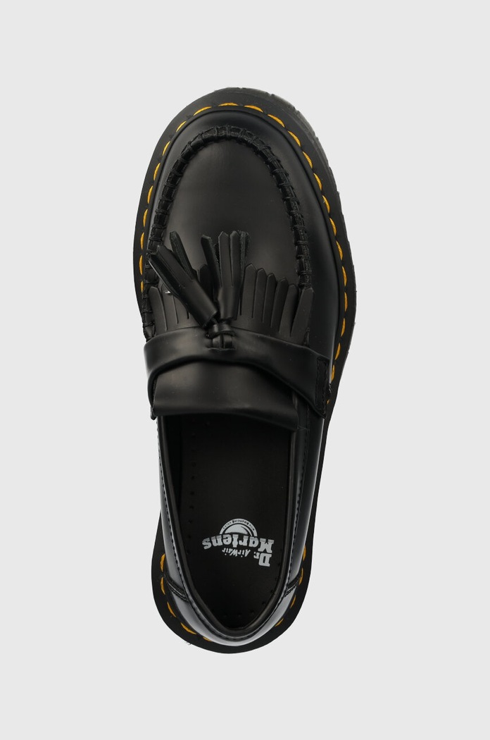 Шкіряні мокасини Dr. Martens Adrian Quad чорний DM27989001