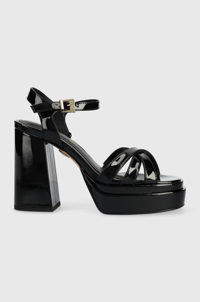 Πέδιλα Buffalo May Donna άνω των 8 εκ μαύρο 1291380.BLK