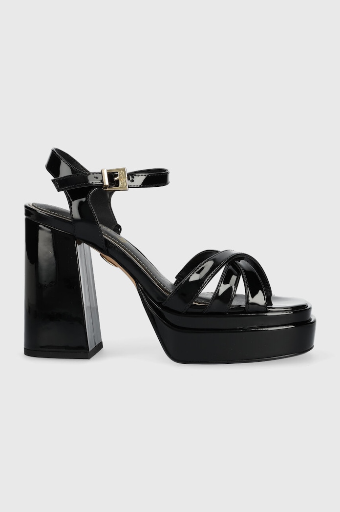 Πέδιλα Buffalo May Donna άνω των 8 εκ μαύρο 1291380.BLK
