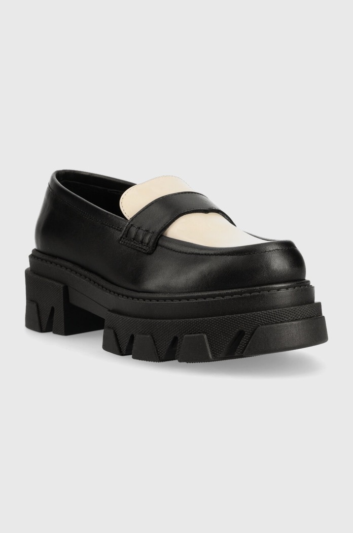 Alohas mokasyny skórzane Trailblazer S00331.25 czarny SS23