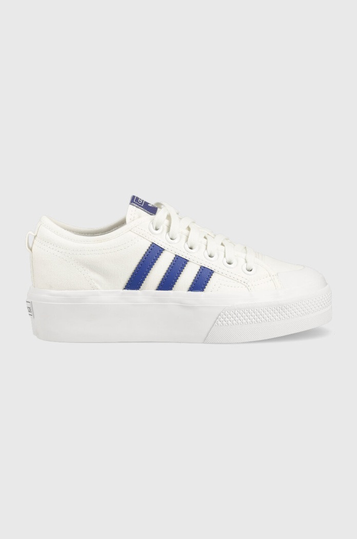 adidas Originals plimsolls Nizza Platform HQ1909 textile white HQ1909