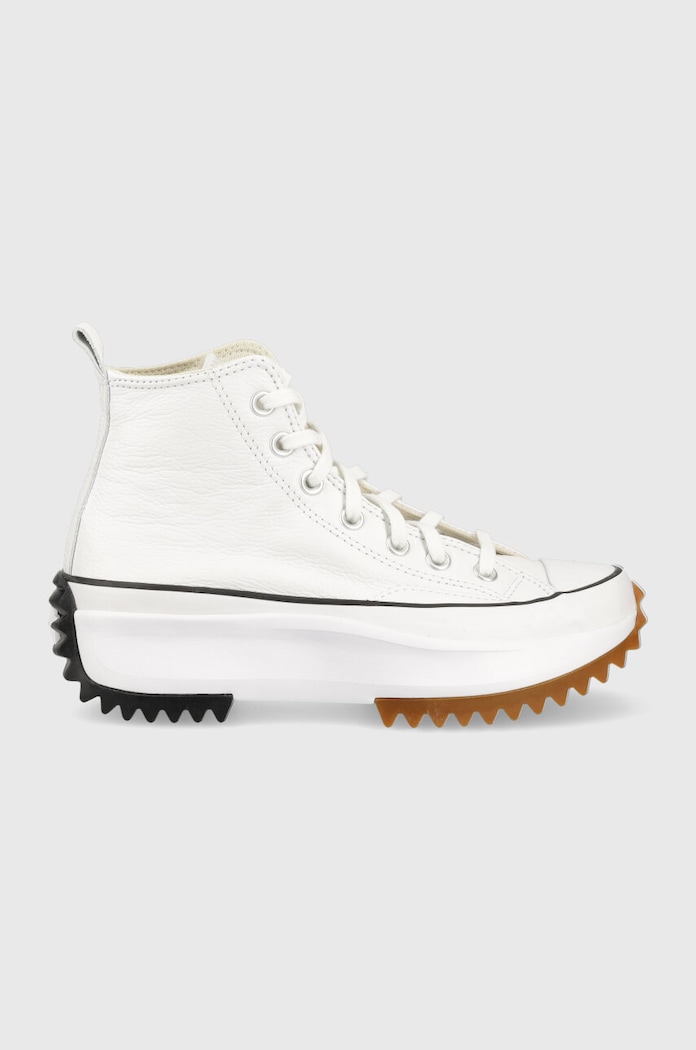 Converse bőr sneaker Run Star Hike Platform platformos fehér A04293C