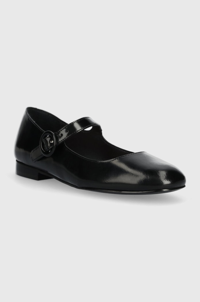 Jonak balerini de piele DAURINE CUIR GLACE 3300192 negru SS24