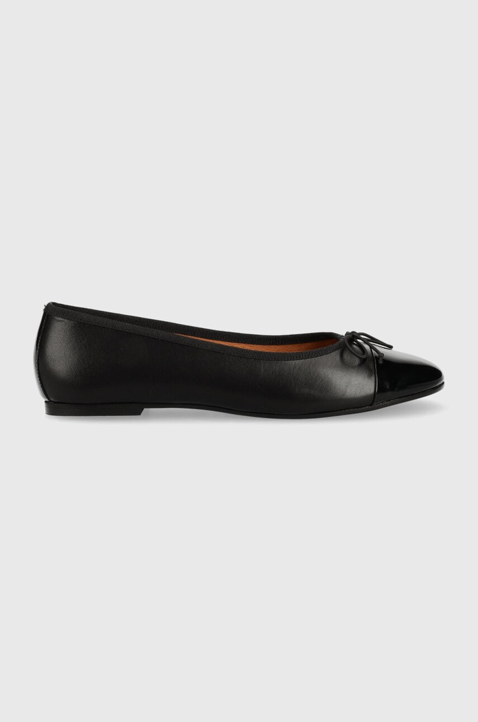 Usnjene balerinke Jonak DAXI VERNIS CUIR črna 3400191