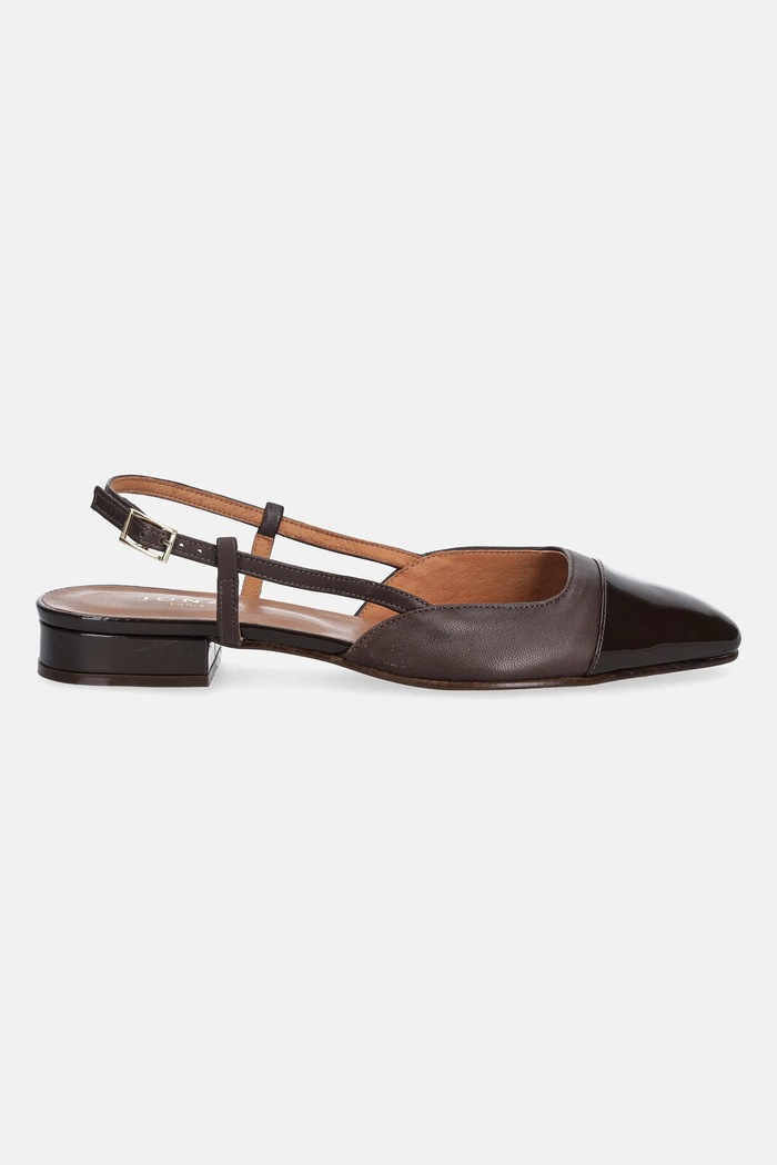 Jonak balerini de piele DHAPOU VERNIS CUIR 6000255 maro AW25