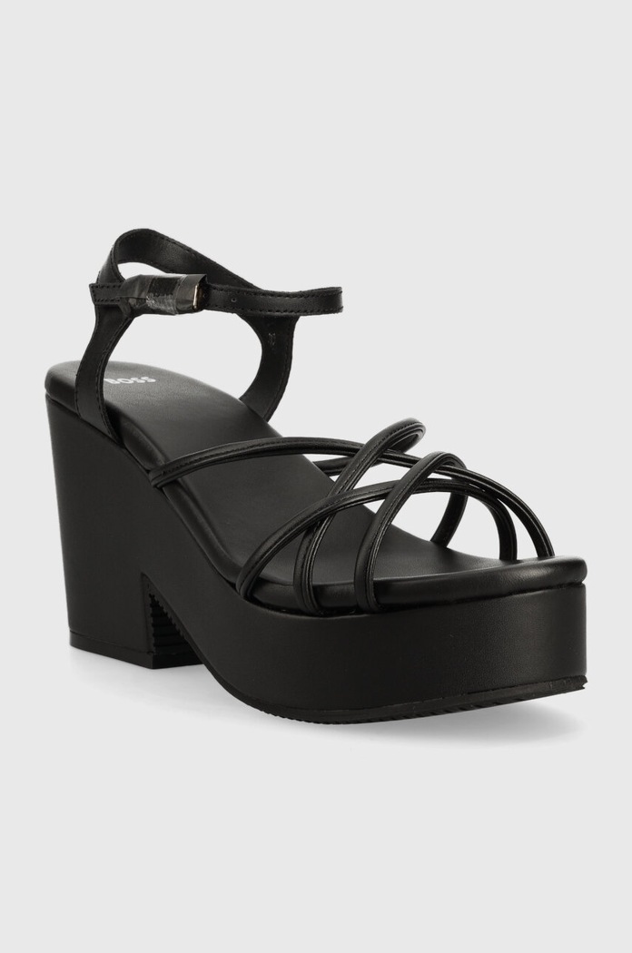 BOSS sandały Cate Wedge 50493097.001 czarny SS23