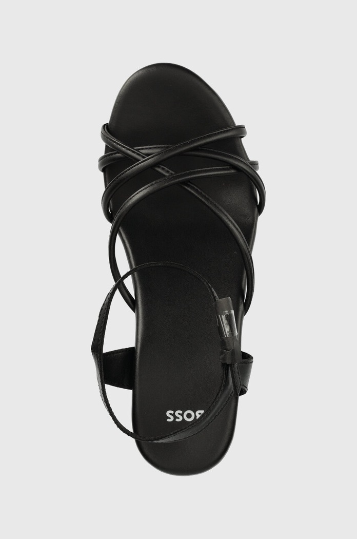 BOSS sandały Cate Wedge czarny 50493097.001