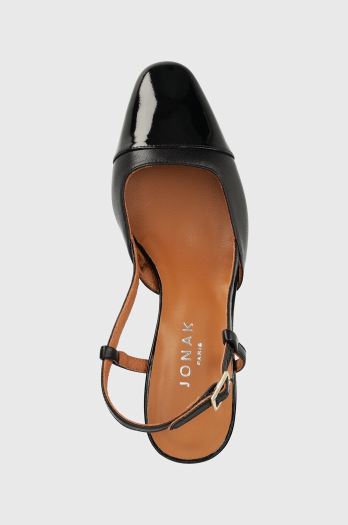 Jonak bőr flip-flop DHAPOP VERNIS/CUIR fekete 3300259